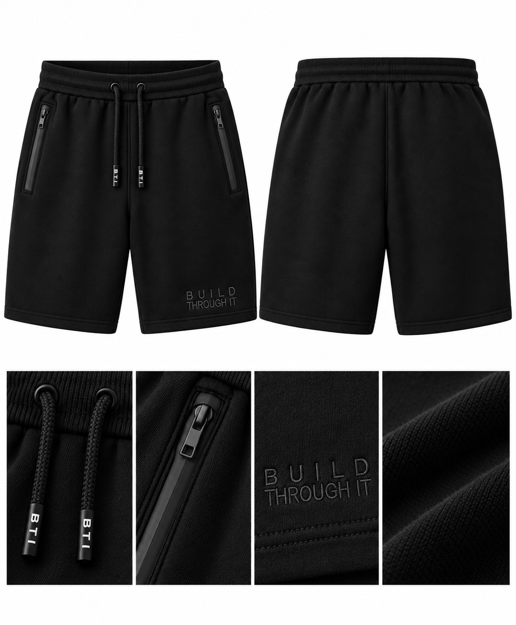 Essentials everyday shorts- BLACK