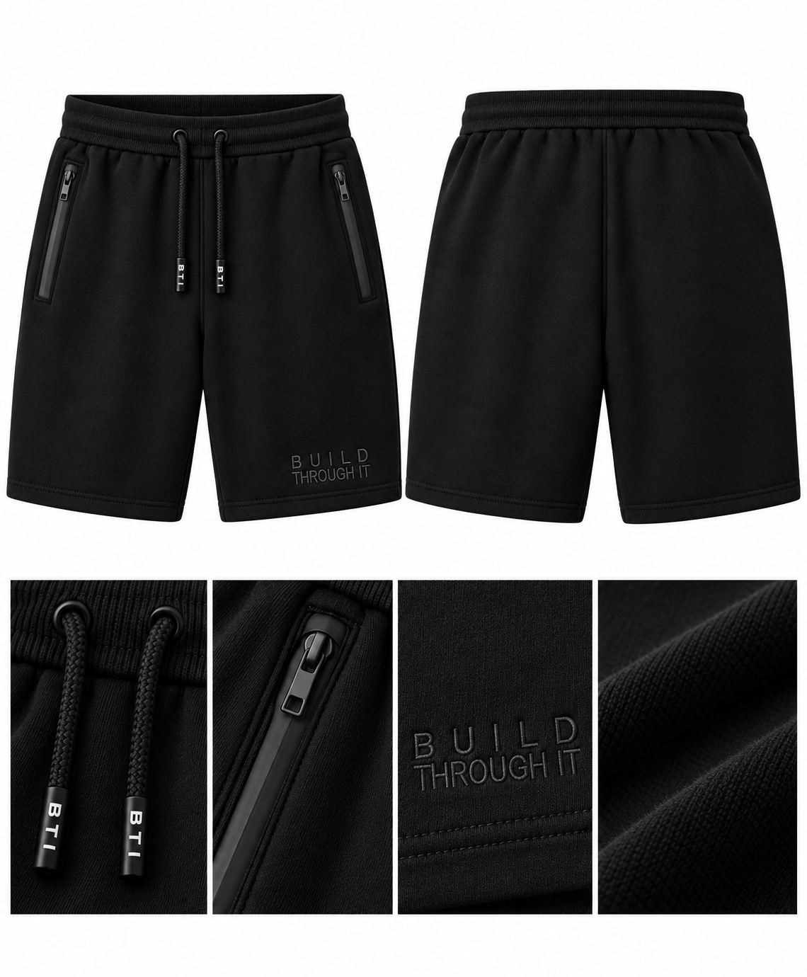 Essentials everyday shorts- BLACK