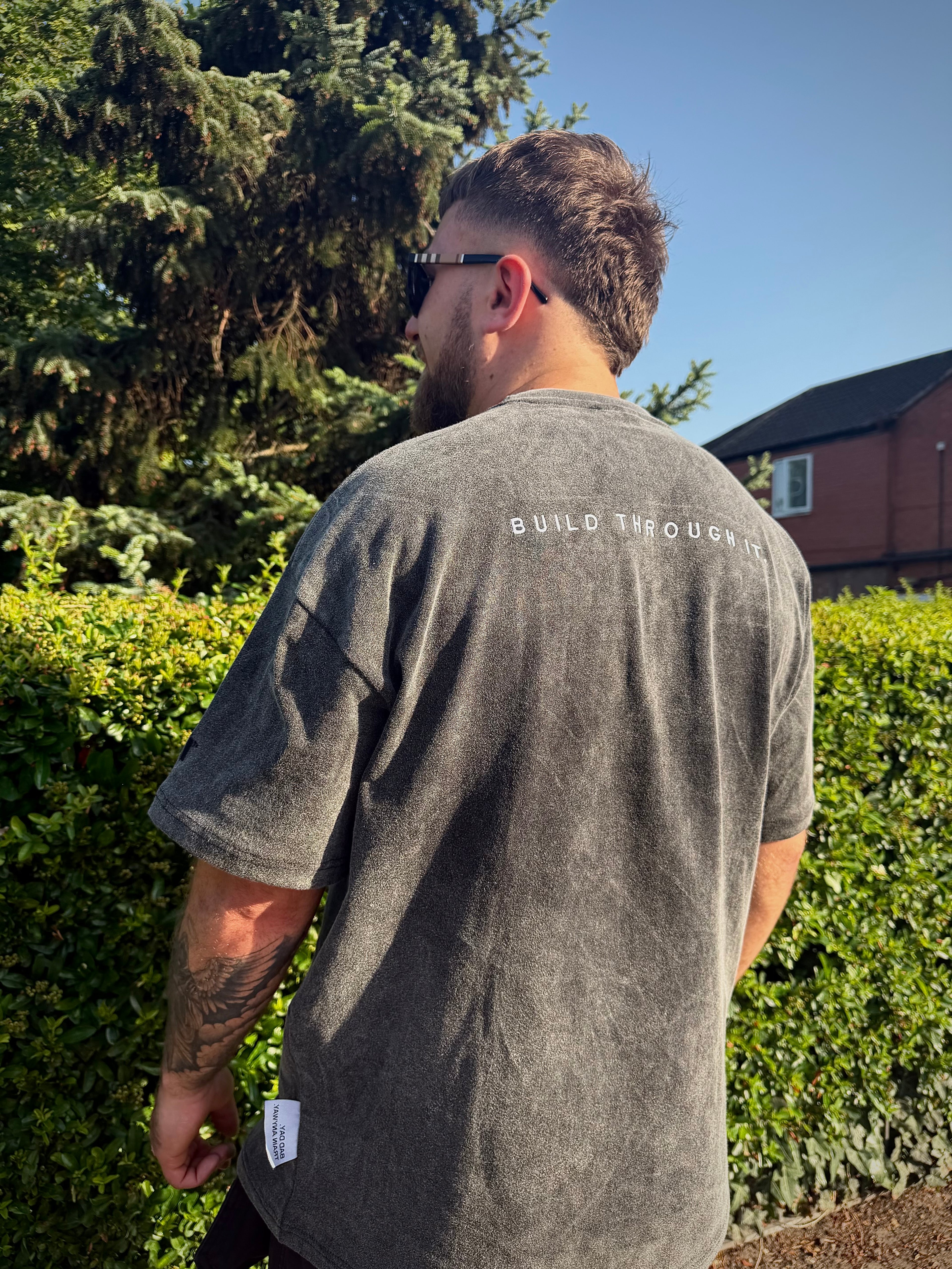 BTI Vintage Oversized Tee - Acid Black
